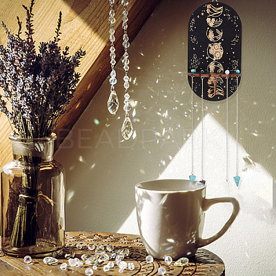Wooden Wall-Mounted Small Crystal Display Shelf ODIS-WH0026-10D-1