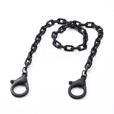 Personalized ABS Plastic Cable Chain Necklaces NJEW-JN02849-1