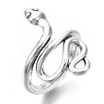 Tibetan Style Alloy Cuff Finger Rings RJEW-T009-04AS-1