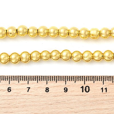 Electroplate Glass Beads Strands EGLA-F166-01B-G-1
