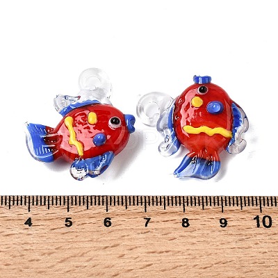 Handmade Lampwork Pendants LAMP-B035-01B-07-1