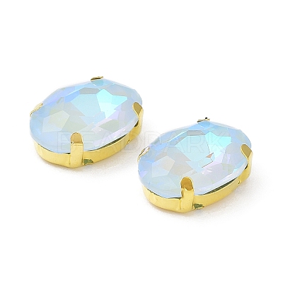 Mocha(MK) Oval Sew on Rhinestone RGLA-F080-01B-04-1