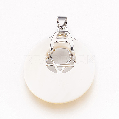 Shell Pendants KK-F751-G-1