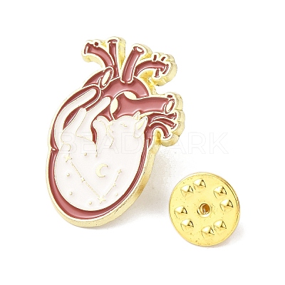Heart Enamel Pins JEWB-D309-01A-G-1