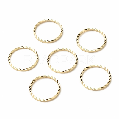Brass Linking Rings KK-F831-018D-G-RS-1