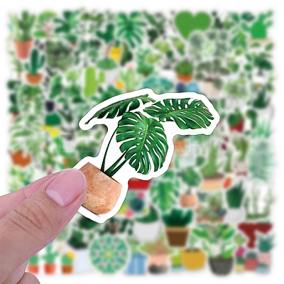 100Pcs PVC Waterproof Plant Sticker Labels STIC-PW0025-03-1