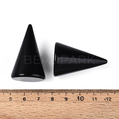 Natural Obsidian Ring Display Stands G-T144-06H-1