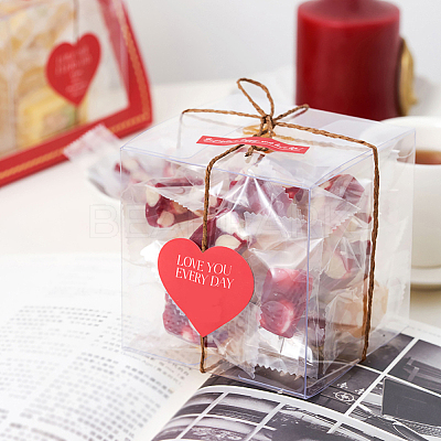 30Pcs Square Transparent Plastic PVC Box Gift Packaging CON-NB0002-17-1