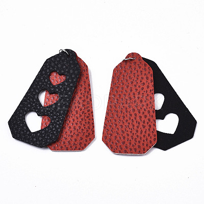 PU Leather Big Pendants FIND-R084-17-1