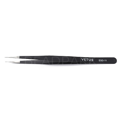 Spray Painted 201 Stainless Steel Beading Tweezers TOOL-G021-04-1