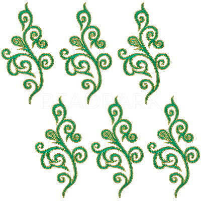 Flower Computerized Embroidery Cloth Iron on/Sew on Patches PATC-WH20017-13A-1