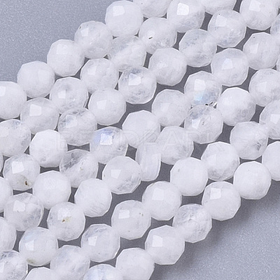 Natural Rainbow Moonstone Beads Strands G-R462-032A-1