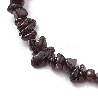 Natural Gemstone Beads Anklets AJEW-AN00583-11-1