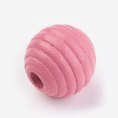Natural Maple Wood Beehive Beads WOOD-Q030-48D-1