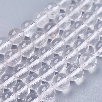 Natural Quartz Crystal Beads Strands X-G-R193-05-8mm-1