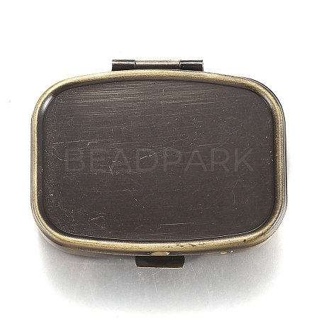 2 Compartmennts Iron Pill Box CON-H013-02AB-1