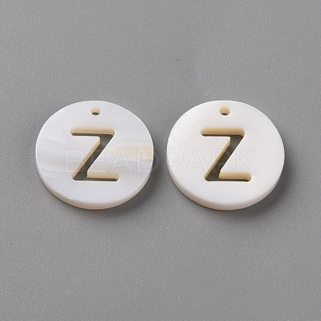 Natural Freshwater Shell Pendants SHEL-Q311-008Z-1