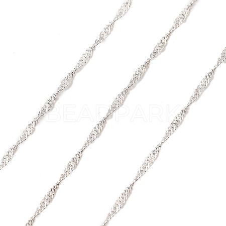 925 Sterling Silver Double Link Chains STER-P064-03S-1