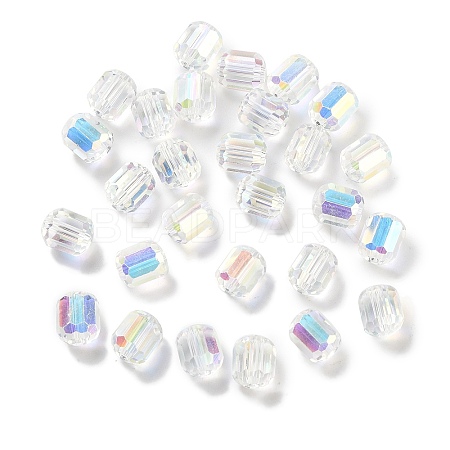 Electroplate Column Glass Beads EGLA-A043-02-AB02-1