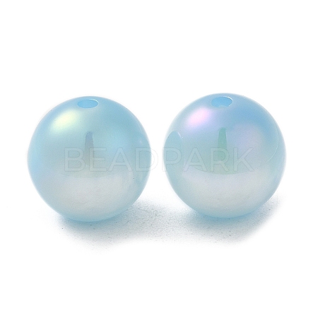 Iridescent Opaque Resin Beads RESI-Z015-01A-04-1