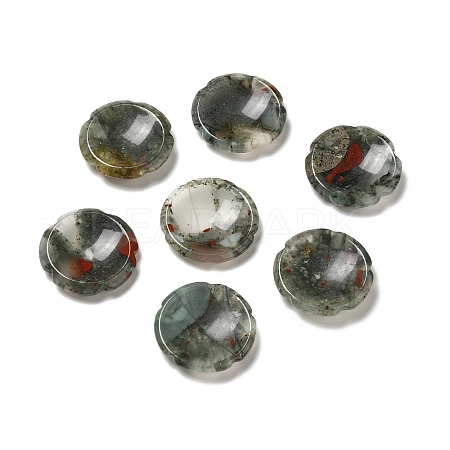 Natural Bloodstone Worry Stones G-E586-01T-1
