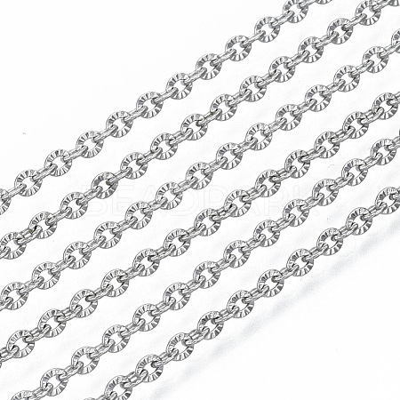 Tarnish Resistant 304 Stainless Steel Chains CHS-S001-12A-P-1