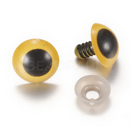 Craft Plastic Doll Eyes Stuffed Toy Eyes X-DIY-R039-8mm-03-1