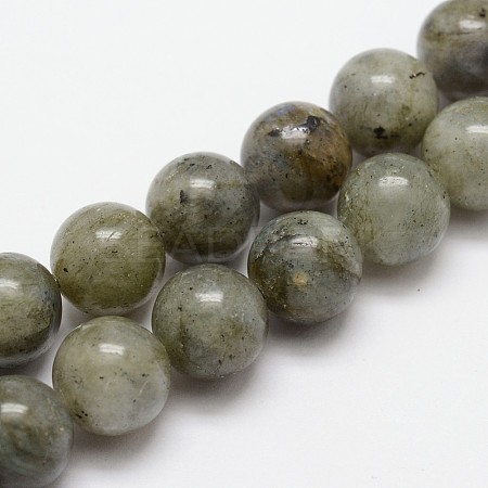 Natural Labradorite Bead Strands G-O155-05B-4mm-1