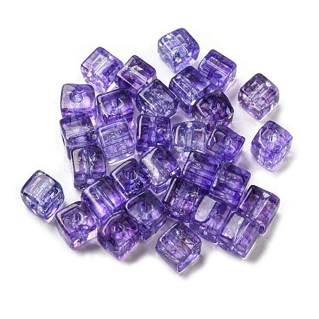 500Pcs Transparent Crackle Glass Beads EGLA-NH0001-01G-1