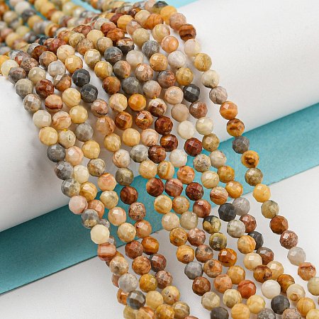 Natural Crazy Lace Agate Beads Strands G-A129-3mm-17-1