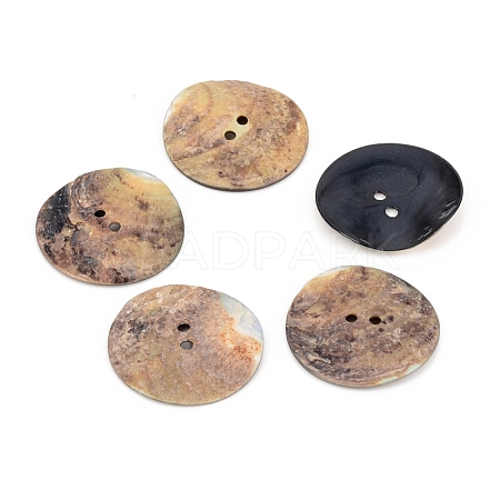 2-Hole Mother of Pearl Buttons SHEL-D078-02B-1
