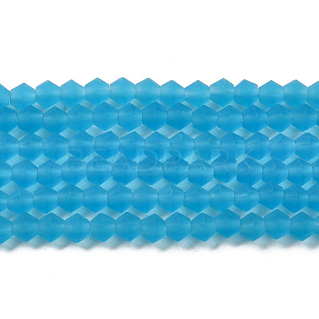 Imitate Austrian Crystal Frosted Glass Beads Strands LS-EGLA-A039-T4mm-MD19-1