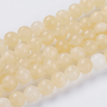Natural Topaz Jade Beads Strands X-G-G515-10mm-03B-1