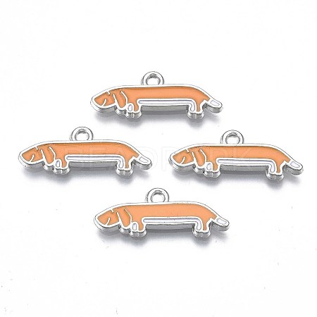 Rack Plating Alloy Enamel Pendants LS-PALLOY-T075-156-1