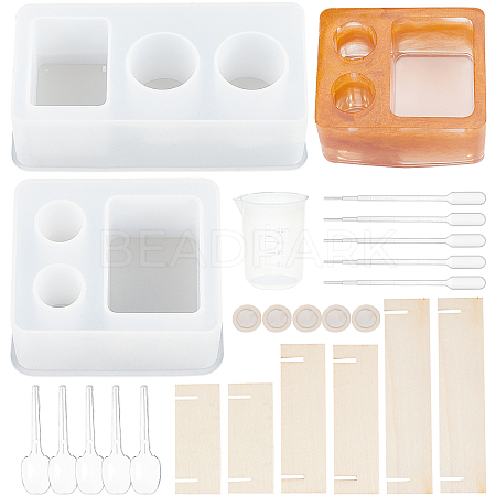 DIY Toothbrush Holder Silicone Molds Kits DIY-OC0003-32-1