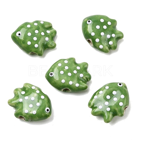 Handmade Porcelain Beads PORC-K010-06C-1