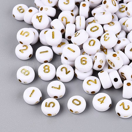 Opaque Acrylic Beads SACR-Q001-12E-1