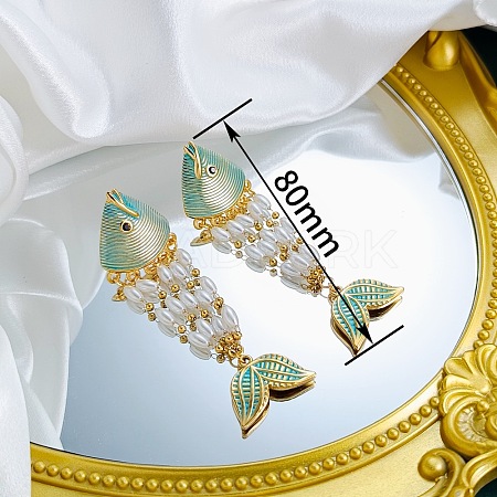 304 Stainless Steel Enamel Stud Earrings WG7B1F6-01-1