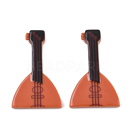 Musical Instrument Theme Resin Lute Miniature Ornaments RE-CBA17C4-20A-1