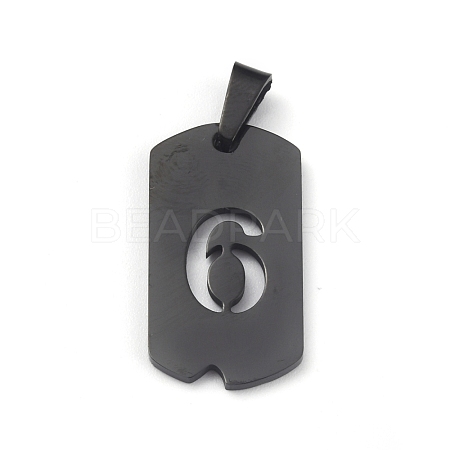 Ion Plating(IP) 304 Stainless Steel Pendants STAS-O127-E06-1
