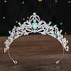 Alloy Rhinestone Crown Hair Bands for Woman Girls PW-WGB2F57-19-1