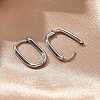 Non-Tarnish 304 Stainless Steel Oval Hoop Earrings X-EJEW-M218-02A-P-3
