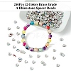240Pcs 12 Colors Brass Grade A Rhinestone Spacer Beads KK-YW0002-34S-2