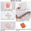 CRASPIRE 8 Sheets 4 Style Flower Pattern Ceramics Clay Water Transfer Paper DIY-CP0010-36A-02-6