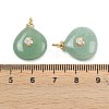Natural Green Aventurine Pendants X-KK-B157-42E-06-3