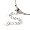 Non-Tarnish Vacuum Plating 304 Stainless Steel Snake Chain Necklaces NJEW-C045-05P-3