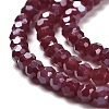 Electroplate Opaque Glass Beads Strands EGLA-A035-P3mm-A02-3