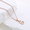 Stainless Steel Letter Pendant Necklaces for Women Men GR8130-19-1