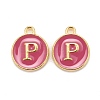 Golden Plated Alloy Enamel Charms X-ENAM-S118-08P-1