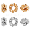 16Pcs 2 Colors Brass Spacer Beads KK-BBC0018-92-5